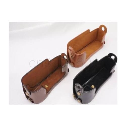 Camera Video Bag Bottom Half Case With screw for Fujifilm XE1 XE2 X-E1 X-E2 PU Grip Base With Battery Opening