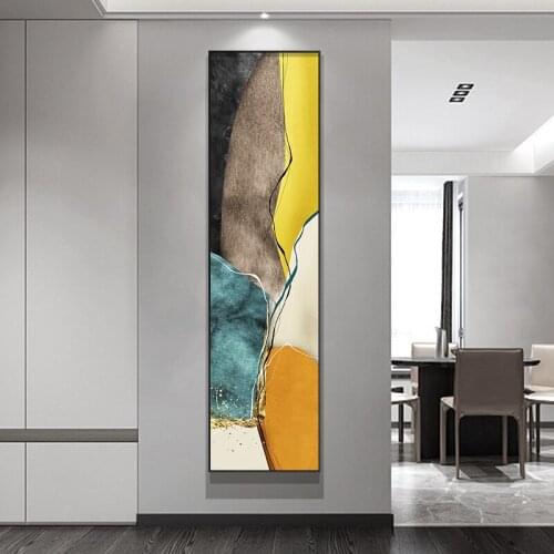 Decorative Painting Abstract Art Narrow Strip Vertical Mural Entrance Aisle Corridor Hanging Painting