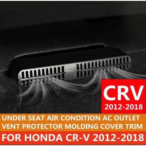 For Honda CRV CR-V 2012 - 2018 ABS Plastic Seat Under Air Condition AC Outlet Vent Protector Molding Cover Kit Trim Accessories