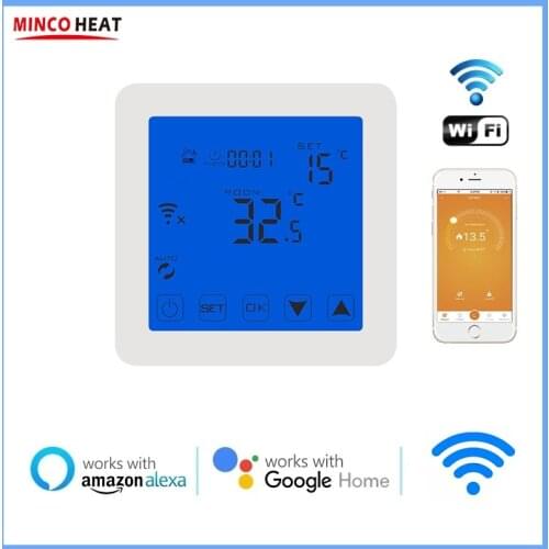Electric Heating System Wireless Temperature Controller Regulator APP Controlled Intelligent and Smart Wifi Room Thermostat