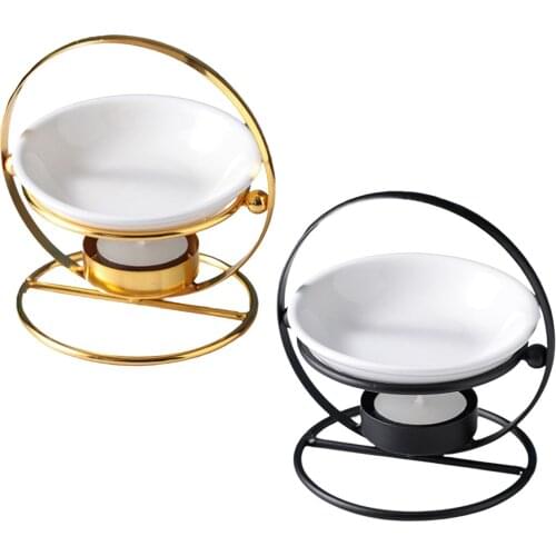 European Metal Essential Oil Burner Wax Melt Burner Stylish Candle Tealight Holder Fragrance Warmer Aromatherapy Wax Burner