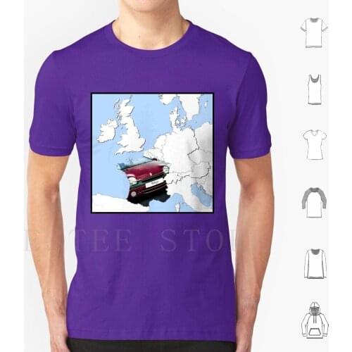 Twongi T Shirt Men Cotton 6Xl Twingo Baguette French Twongi Bonjour France Europe Map