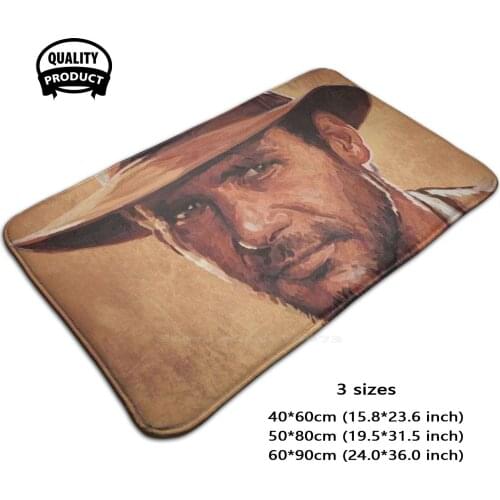 Indiana Jones | Harrison By Sam Ohana Door Mat Foot Pad Home Rug Indiana Jones Harrison Fedora Movie Celebrity