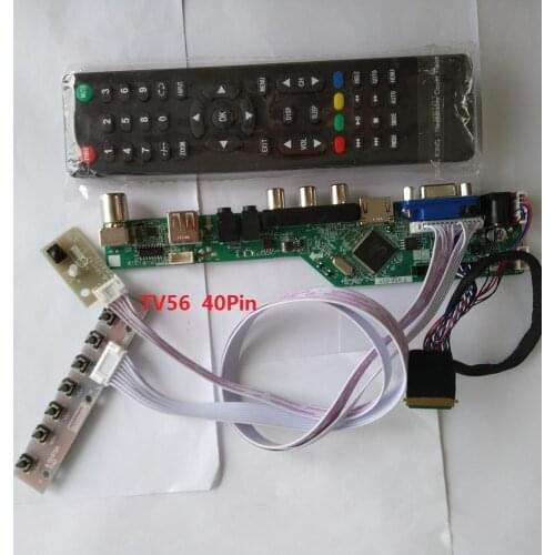 Kit for LP156WH2(TL)(QA) 15.6" Controller board driver Screen panel remote VGA LCD LED 1366X768 HDMI-compatible 40pin LVDS TV AV