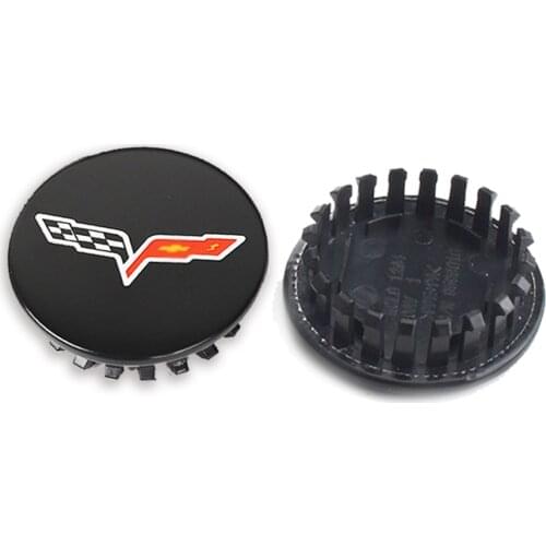 4 Pieces 67mm For Corvette C6 2008-2013 Black Car Hub Cover Wheel Center Cap Aftermarket Hubcap Replaces Parts 20940125