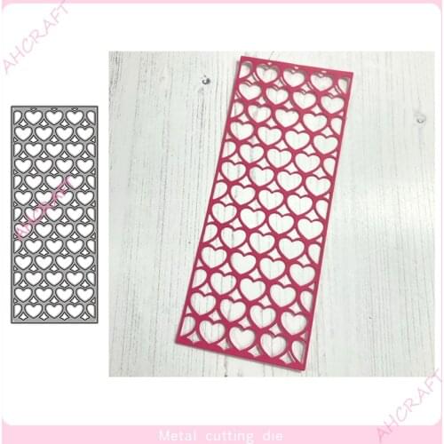 Love hollow Frame Metal Cutting Dies for DIY Scrapbooking Photo Album Decorative Embossing PaperCard Crafts Die2021