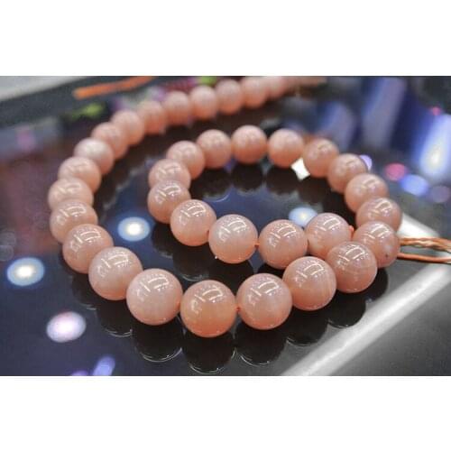 Real Genuine Natural Orange Sunstone Round Loose Beads 6mm 8mm 10mm 15"
