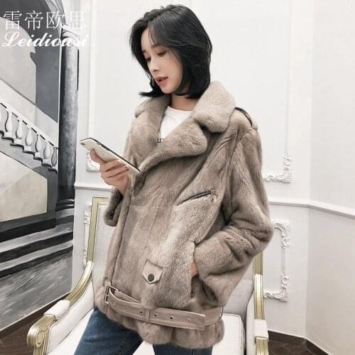 Real Fur Coat Women Clothes 2019 Velvet Mink Fur Coat Parka Real Fur Winter Coat Women Leather Jacket Abrigo Mujer 1830 YY2292