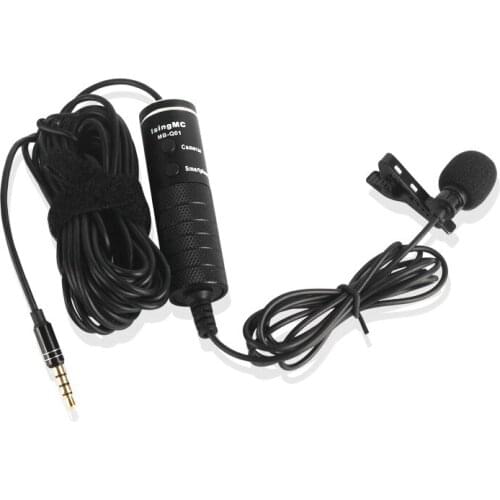 Lavalier microphone SLR camera DV interview lapel capacitive recording mobile phone wired microphone