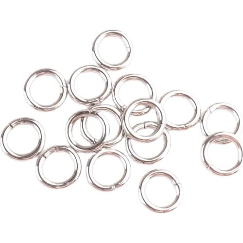 Jump Split Rings 6mm(1/4inch) Silver For DIY Jewelry Making Finding Accessories Parts Jewelry Ornament Opening Connection ring