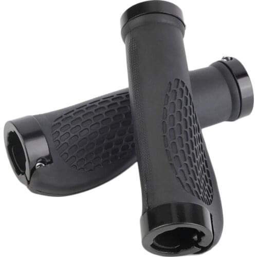 Durable Anti-slip Ergonomic Rubber Mountain Bike Bicycle Black Handlebar Grips Cycling Lock-On Ends Handlebar Hot Sale Dropship