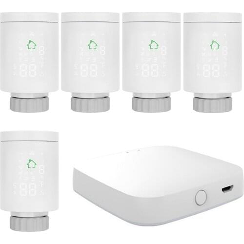 Tuya ZIGBEE3.0 Intelligent Radiator Actuator Programmable Thermostatic Radiator Valve Temperature Controller Voice Control