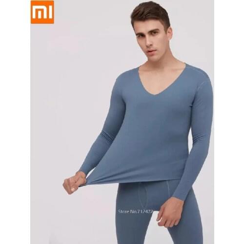 Xiaomi Cottonsmith winter Men Long johns Coffee carbon Thicken keep warm Heat Thermal underwear sets Undercoat