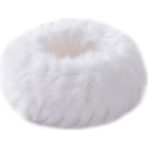 Winter Furry Hairband Elastic Rabbit Fur Headband Ski Hats Winter Outdoor Ear Warmer Soft Warm Earmuff Head Wraps
