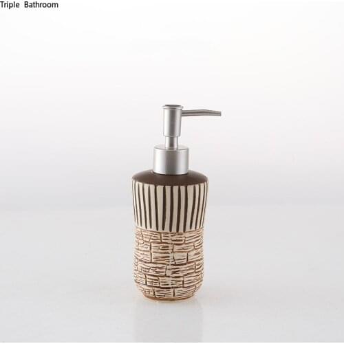 1 pc 260ml Liquid Soap Dispenser Nordic Style Ceramics Bathr Shampoo Dispenser Lotion Bottle Container Bathroom Accessories