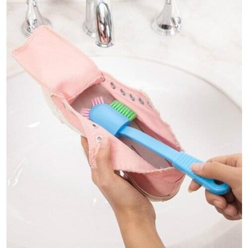 1pc Long Handle Multi-head Shoe Brush Cleaner Cleaning Brushes Washing Toilet Lavabo Pot Dishes Home Household Cleaning Tools