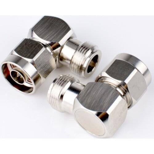5pcs N Female jack To N Male plug Right Angle 90 Degree RF Connector adapters