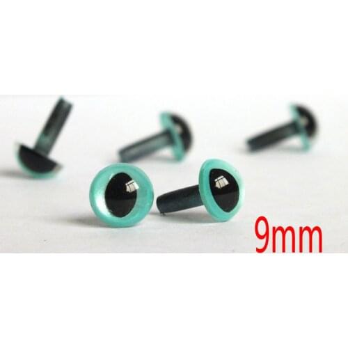 60pcs 9mm Shimmer CAT Color Craft Eyes for stuffed animals, toys and amigurumi