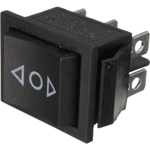Car Power Window Switch 12V 6-Pin DPDT Power Window Momentary Rocker Switch Control Button AC 250V/10A 125V/15A For Auto Truck