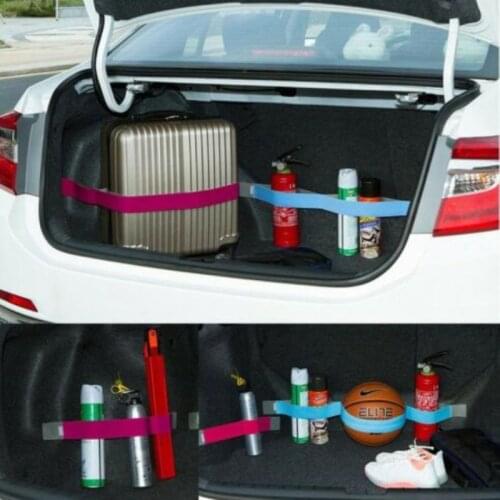 Car Trunk Stowing Organizer Strap Fixed Elastic Bandage Sticker Band Interior Accessories Tension Belts