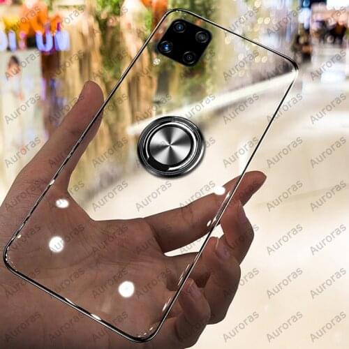 Auroras For Samsung M32 Case Anti-fall Clear Case Shockproof With Ring Soft Cover For Samsung Galaxy M32 4G Clear Phone Case