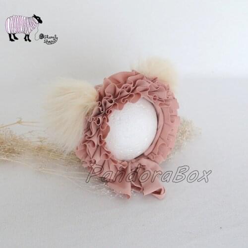 Baby Handmade Flower Hat Newborn Photography Props bebe fotografia Accessories Baby Girl Boy Photo Shoot Hat Props foto Cute Cap