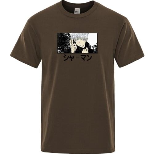Gojo Satoru Print T-Shirts Harajuku Japan Anime Jujutsu Kaisen Tshirts Graphic Funny Tee Shirt Summer Cotton Street Men T Shirt
