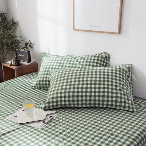 Nordic Style Cotton Pillowcase Pair of Cotton Twill Pillowcase 48x74cm Home