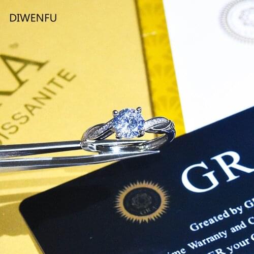 Moissanite Rings S925 Sterling Silver for Women 2020 Fashion Romantic Wedding Rings for Couples Moissanite Jewlery Luxury