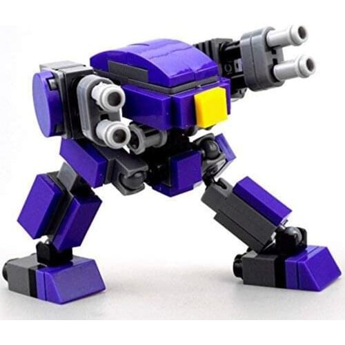 Original Design Mecha Warrior Building Blocks Toys For Children Armor Robots Anime Model 6.5cm Assemble Action Figure Doll