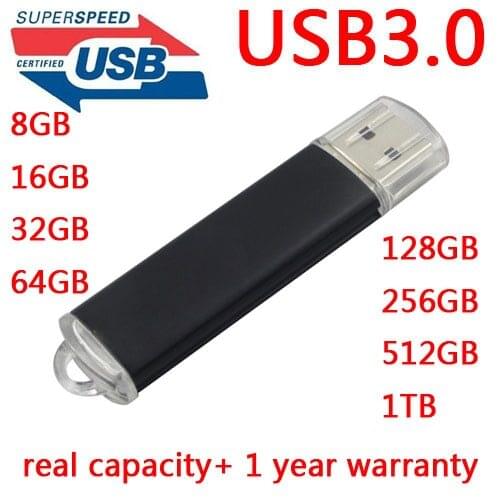 Metal USB 3.0 High Speed 64GB USB Flash Drive 128GB Pendrive 256GB Pen drive 512GB 1TB Memory Stick 512GB Drives Memory Gift