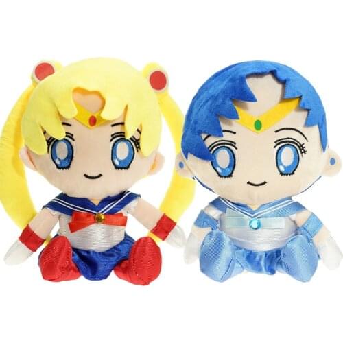 20cm Kawaii Sailor Moon Tsukino Usagi Cute Girly Heart Plush Stuffed Anime Doll Birthday Gifts Toys for Girls