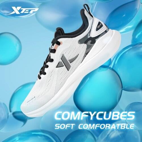 Xtep Dynamic Foam 2021 Mens Running Shoes Sneakers Sports Shoes Mesh Breathable Shock Absorption Anti-slip