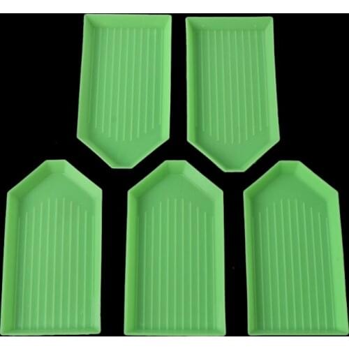 5Pcs DIY 5D Diamond Painting Rhinestone Plate Tray Embroidery Cross Stich Tool Sewing Tools Accessory