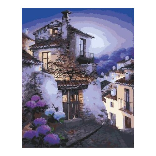 Unique Spain DIY drawing by numbers landscape painting on canvas hand painted coloring by numbers 40x50 framed