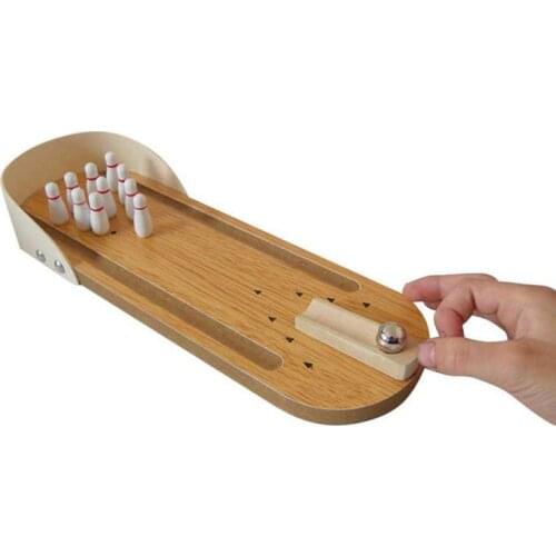 Mini Desktop Bowling Game Wooden Toy Set Fun Indoor Parent-Child Interactive Table Game House Game Child Gift Party Puzzle game