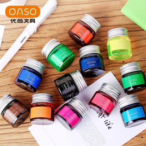 New Smooth Writing Fountain Pen Ink Refill Bottled Glass Pen Ink School Student Stationery Office Supplies