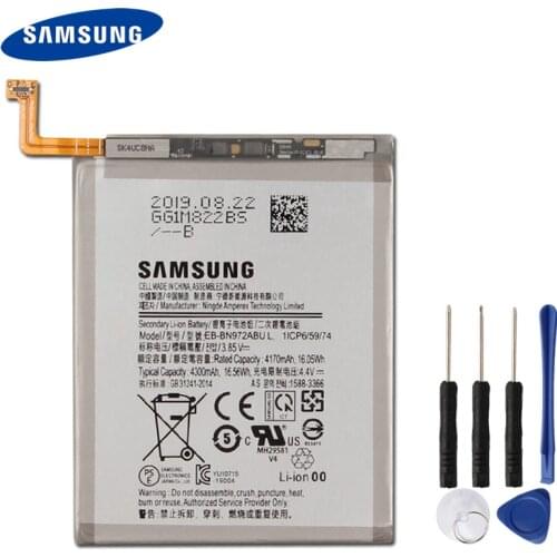 Original Replacement Phone Battery EB-BN972ABU For Samsung Galaxy Note 10+ Note10 Plus SM-N975F/DS Rechargeable Battery 4300mAh