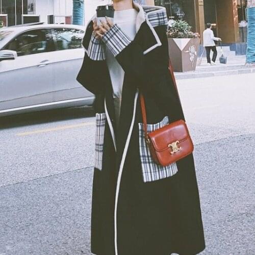 Spring Womens New Fashion Long Woolen Coat Single Breasted Slim Type Female Autumn Winter Wool Coats