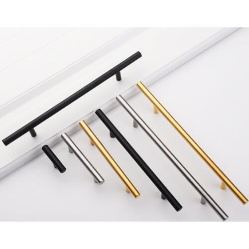 PQB 50mm-500mm Stainless Steel Kitchen Door Cabinet T Bar Handle Pull Knob cabinet knobs furniture handle cupboard drawer handle