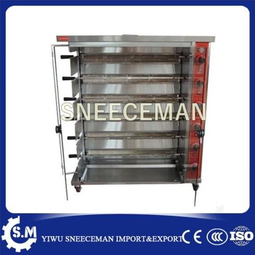 Industrial Glass door Gas Stove with Grill and Rotary Oven For sale