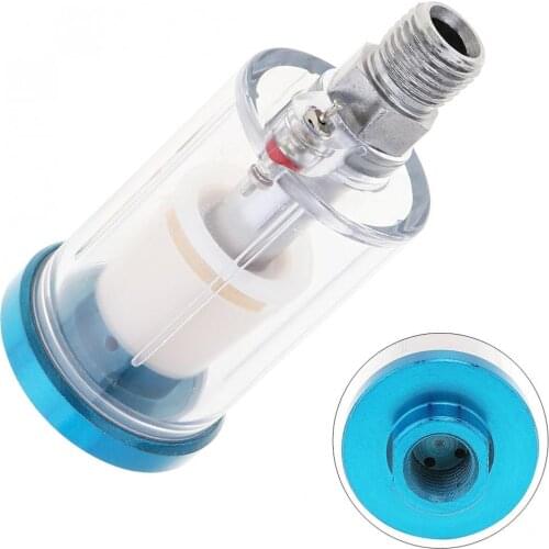 Spray Gun Air Line Mini Filter Water Trap Clear Long Painting Prevent Water From The Airline