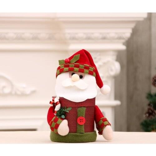 Christmas Candy Storage Tank Snowman Santa Claus Deerlet Ornament Gift Box Best Child Party Wedding Gift Santa Claus Decoration