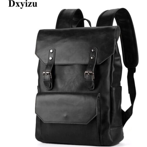 Hot New Multifunction Fashion Men Backpack Vintage Leather Backpack Leather School Bag Neutral Portable Wearproof Travel Bags