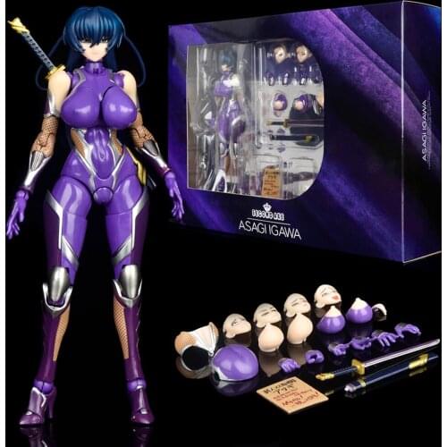 16cm Taimanin Series SECOND AXE Asagi Igawa Anime Figure Native Rocket Boy Igawa Asagi Action Figure Collectible Model Doll Toys