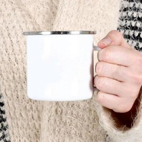 Outdoor Home Vintage Style Handmade Enamel Cup Mug for Drinking Coffee Bear Tea Camping Hiking Water Juice Cups Mugs Best Gifts