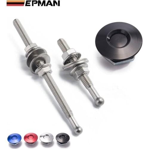 1.25" Universal Jdm Style Push Button Billet Hood Pins Lock Clip Kit Car Quick Pins For BMW ect EP-DP016M32/EP-DP017M32