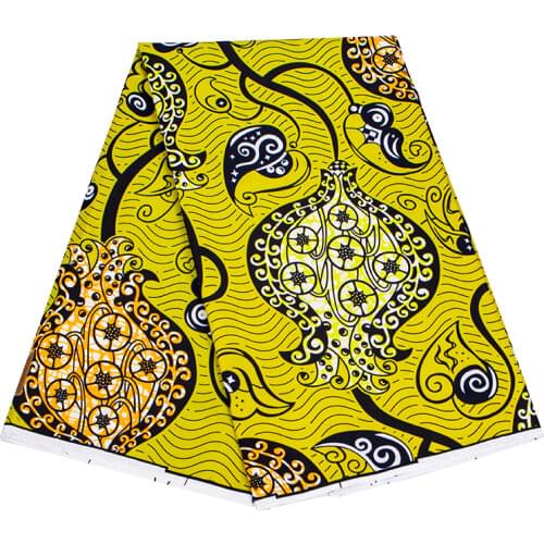 Bintarealwax Out-of-Print Fabric Ankara African Printed Fabric Patchwork Sewing Dress Material Art Work Accessory 1 Yard Z010