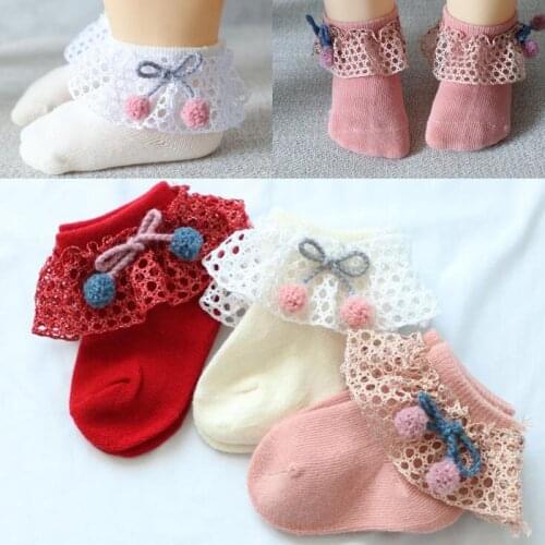 2019 New lace socks lace princess baby socks cotton casual cute female baby toddler foot socks