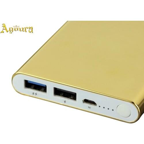 24K gold plating power bank accept OEM design